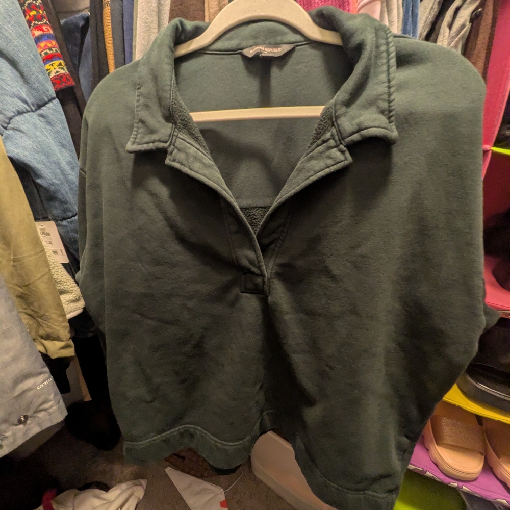 *Dark Green Pullover Sweatshirt